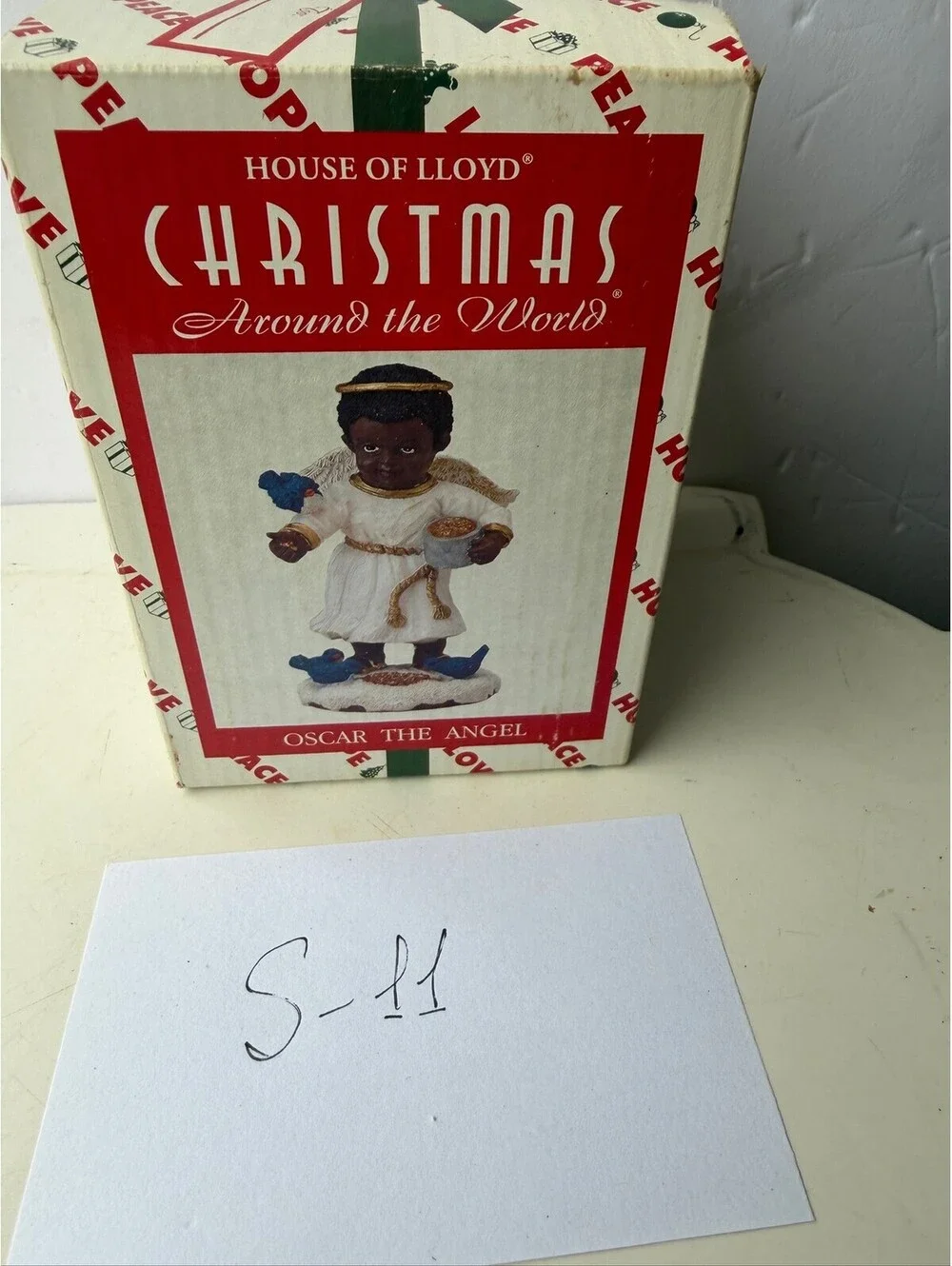 Vintage 1996 House of Lloyd Oscar the Angel Christmas Figurine S-11